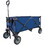 Folding Wagon, Heavy Duty Utility Beach Wagon Cart for Sand with Big Wheels, Adjustable Handle&Drink Holders for Shopping, Camping,Garden and Outdoor W321P163962