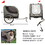 Outdoor Heavy Duty Foldable Utility Pet Stroller Dog Carriers Bicycle Trailer W321P190024