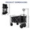 Outdoor Garden Park Utility kids wagon portable beach trolley cart camping foldable with big wheels folding wagon W321P206632