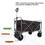 Outdoor Garden Park Utility kids wagon portable beach trolley cart camping foldable with big wheels folding wagon W321P206641