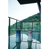 Ceramic Birdbath for Patio, Garden - Rose Ombre W3273P322556