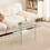 Clear Glass Side & End Table, Tempered Glass End Table Small Table W327P187504