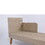 3 Piece Patio Sectional Wicker Rattan Outdoor Furniture Sofa Set Natural Yellow Wicker + Dark Grey Cushion W329S00037