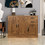 Modern Wood Buffet Sideboard with 2 doors&1 Storage and 2drawers -Entryway Serving Storage Cabinet Doors-Dining Room Console, 43.3 inch, Dark Walnut W33137240