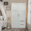 High wardrobe and kitchen cabinet with 2 doors, 2 drawers and 5 storage spaces,white W331S00071