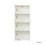 High wardrobe and kitchen cabinet with 2 doors and 3 partitions to separate 4 storage spaces,white W331S00076