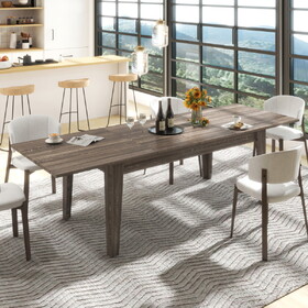 Dining Table, 106.3 in Large Extendable Kitchen Table W331S00176