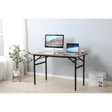 Folding table desk black 47*24 inches computer Workstation No Install W347110123