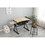 adjustable drawing drafting table desk with 2 drawers for home office and school with stool(wood) W347P151532