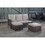 PE WICKER SECTIONAL SOFA 3S with 2 stool and blue cushion W349142179