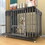 LMBGGL-BLK-95 Steel Solid Pet Cage Household Kennel Dog Cage Small Dog Medium-sized Dog Indoor with Toilet W370140661