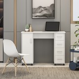 Home Office Computer Desk Table with Drawers White 41.73