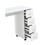Home Office Computer Desk Table with Drawers White 41.73"L 17.72"W 31.5"H W37024378