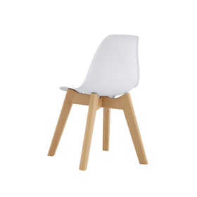 BB Chair, Wood Leg, Kids Chair (Set of 2) White, 2 pcs Per Set W37037042