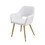 W370P156366 White+Fabric+Metal+Dining Room+Dry Clean+American Traditional