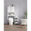 Home Bathroom Shelf Over-The-Toilet, Bathroom SpaceSaver, Bathroom Storage Cabinet Organizer,White