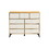 CABINET WOOD MDF BOARDS, 9 Drawers Dresser, WOOD COLOUR W370S00014