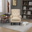 COOLMORE Wood Frame Armchair, Modern Accent Chair Lounge Chair for Living Room W395109981