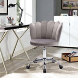 Coolmore Swivel Shell Chair for Living Room/Bed Room, Leisure Office Chair Gray W39523200