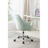 Coolmore Swivel Shell Chair for Living Room / Leisure Office Chair, Mint Green W39532333