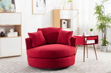 Akili Swivel Accent Chair Barrel Chair for Hotel Living Room / Leisure Chair W39532504