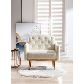Coolmore Accent Chair, Leisure Single Sofa with Rose Golden Feet W39537932