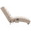COOLMORE Linen Chaise Lounge Indoor Chair, Modern Long Lounger for Office or Living Room W39539619