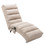 COOLMORE Linen Chaise Lounge Indoor Chair, Modern Long Lounger for Office or Living Room W39539619