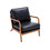 COOLMORE Wood Frame Armchair, Modern Accent Chair Lounge Chair for Living Room W39551244