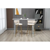 COOLMORE Bar Stools with Back and Footrest Counter Height Bar Chairs W39562393