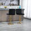 COOLMORE Bar Stools with Back and Footrest Counter Height Dining Chairs 2PC/SET W395P144023