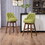 COOLMORE Bar Stools Set of 2 Counter Height Chairs with Footrest for Kitchen, Dining Room and 360 Degree Swivel