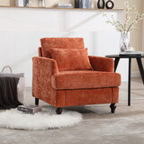 COOLMORE Wood Frame Armchair, Modern Accent Chair Lounge Chair for Living Room W395P151902
