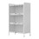 White 3-Tier Buffet Cabinet: Detachable, Folding Mesh Doors, Sturdy Steel Construction with Excellent Load-Bearing Capacity W396103592