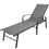 2 Pieces Set Outdoor Patio Swimming Pool Lounge Gray Color with Pillow W400S00035