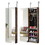 Full Mirror Jewelry Storage Cabinet with with Slide Rail Can be Hung on The Door or Wall W40750181