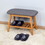 Entryway Shoe Rack Living Room Bamboo Storage Bench 23.6 x 12 x 17.3 inch W40934109