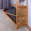 Bathroom Laundry Basket Bamboo Storage Basket with 2-tier Shelf 17.32 x 13 x 37.8 inch W40934117