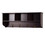 Espresso Entryway Wall Mounted Coat Rack with 4 Dual Hooks Living Room Wooden Storage Shelf W40939294