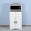 Wooden Kitchen Cabinet White Pantry Storage Microwave Cabinet with Storage Drawer W40953988