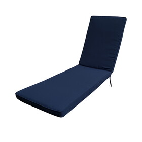 1PCS Outdoor Lounge Chair Cushion Replacement Patio Funiture Seat Cushion Chaise Lounge Cushion-blue W419102253