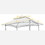 8x5ft Grill Gazebo Replacement Canopy,Double Tiered BBQ Tent Roof Top Cover W41932280