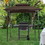 8x5ft Grill Gazebo Replacement Canopy,Double Tiered BBQ Tent Roof Top Cover W41932280