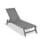 Outdoor Chaise Lounge Chair,Five-Position Adjustable Aluminum Recliner,All Weather for Patio,Beach,Yard, Pool(Grey Frame/Dark Grey Fabric) W41939291