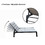 Deluxe Outdoor Chaise Lounge Chair,Five-Position Adjustable Aluminum Recliner,All Weather for Patio,Beach,Yard, Pool(Gray Fabric) W41951789
