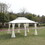 13x10 Outdoor Patio Gazebo Canopy Tent with Ventilated Double Roof and Mosquito net(Detachable Mesh Screen on All Sides),Suitable for Lawn, Garden, Backyard and Deck,Coffee Top W419P144892