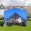 Outdoor 10x 10ft Pop Up Gazebo Canopy Removable Sidewall with Zipper,2pcs Sidewall with Windows,with 4pcs Weight sand bag,with Carry Bag-Blue W419P147519