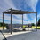 13x10 ft Outdoor Patio Retractable Pergola with Canopy Sunshelter Pergola for Gardens, Terraces, Backyard, Gray W419P149934