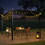 12 x 9 ft Outdoor Pergola Patio Gazebo, Retractable Shade Canopy, Steel Frame Grape Gazebo, Sun shelter Pergola for Gardens, Terraces, Backyard W419S00042