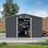Outdoor Storage Shed 8 x 10 FT Large Metal Tool Sheds with Window W419S00051
